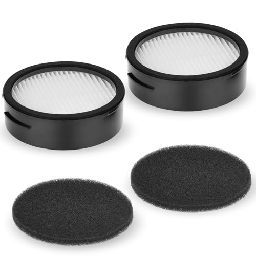 CFTS72 アイリスオーヤマ掃除機用 フィルター 2セット 2個排気フィルターと2個スポンジフィルター SCD-120P SCD-181P SCD-121P SCD-R1P SCD-L1P SCD-184P対応 サイクロンスティッククリーナー パーツ 交換部品 [並行輸入品]